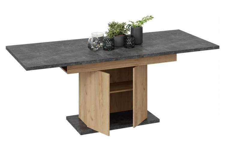 Стол деревянный Детройт Тип 1 дуб крафт золотой / ателье темное-6