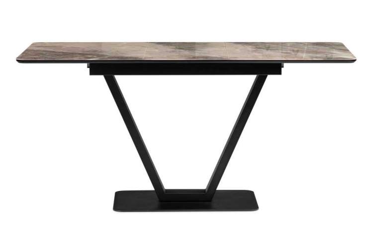 Стол стеклянный на тумбе Бугун 120х80х77 каталония / черный-2