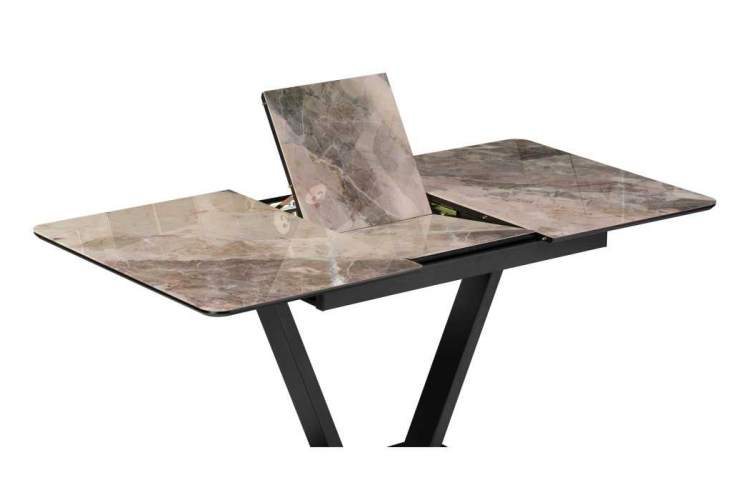 Стол стеклянный на тумбе Бугун 120х80х77 каталония / черный-4