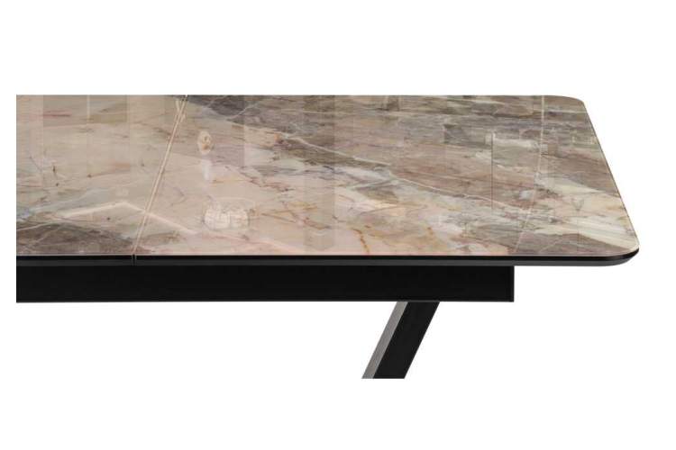 Стол стеклянный на тумбе Бугун 120х80х77 каталония / черный-6