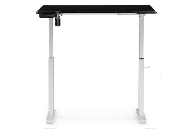 Компьютерный стол Маркос с механизмом подъема 120х75х75 черная шагрень / белый-4