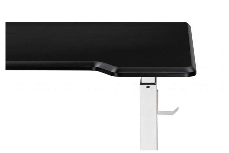 Компьютерный стол Маркос с механизмом подъема 120х75х75 черная шагрень / белый-8