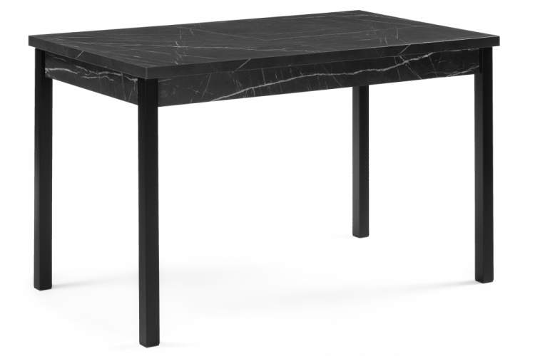 Стол деревянный Центавр 120(160)х70х76 файерстоун / черный матовый