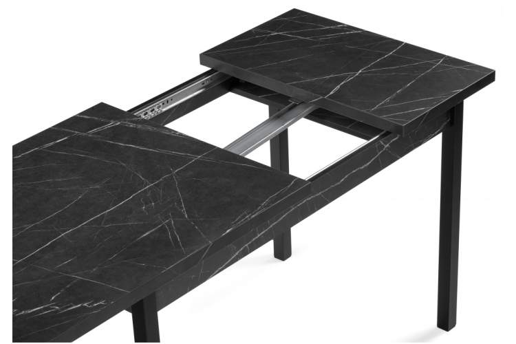 Стол деревянный Центавр 120(160)х70х76 файерстоун / черный матовый-10