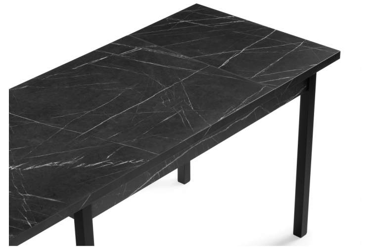 Стол деревянный Центавр 120(160)х70х76 файерстоун / черный матовый-12