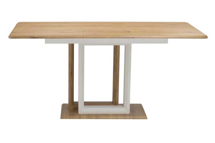 Стол деревянный Санса 120 дуб монтана / белая шагрень-3