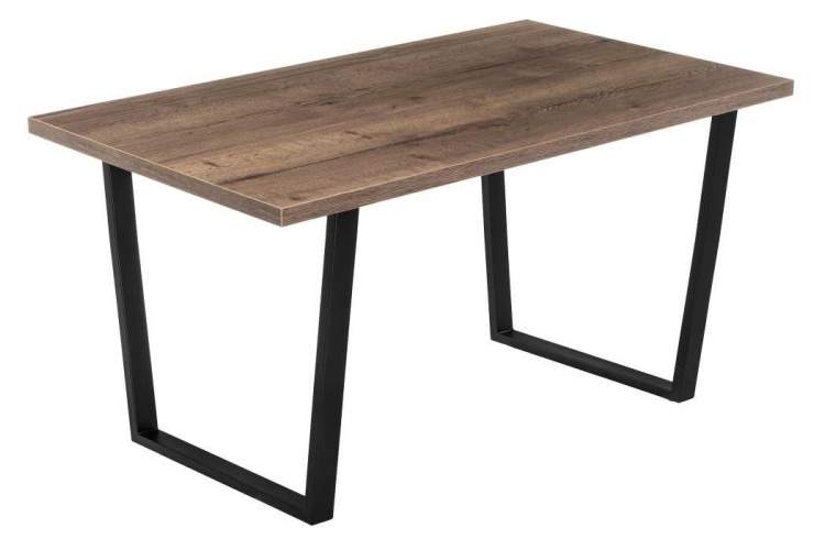 Стол деревянный Эльпатия 130 велингтон / черный матовый