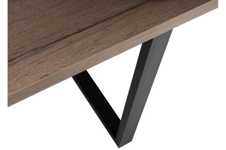 Стол деревянный Эльпатия 130 велингтон / черный матовый-5