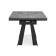 Марвин 160(220)х90х76 серый глняец / черный Керамический стол