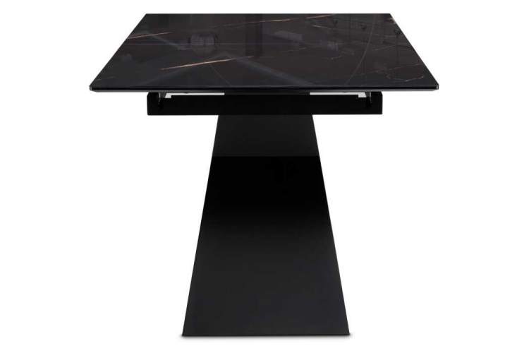 Стол стеклянный Денхольм 240(290)х100х75 обсидиан / черный-3