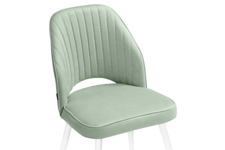 Стул на металлокаркасе Брейния velutto 14 / белый-4