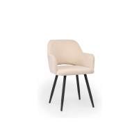Стул на металлокаркасе Эолин бежевый (glory 03) / черный