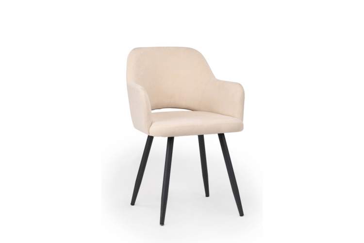 Стул на металлокаркасе Эолин бежевый (glory 03) / черный