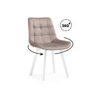 Стул на металлокаркасе Челси 360 латте (ZD 290) / белый