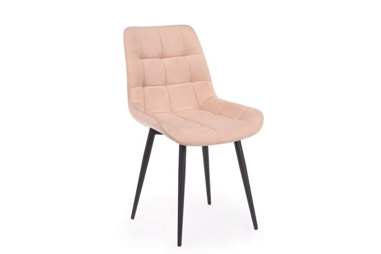 Стул на металлокаркасе Челси К бежевый (zd 210) / черный np