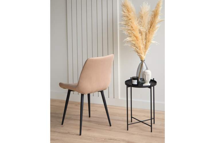 Стул на металлокаркасе Челси К бежевый (zd 210) / черный np-8