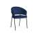 Стул на металлокаркасе Лео синий Brendy Classic Blue 08 / черный