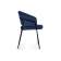 Стул на металлокаркасе Лео синий Brendy Classic Blue 08 / черный