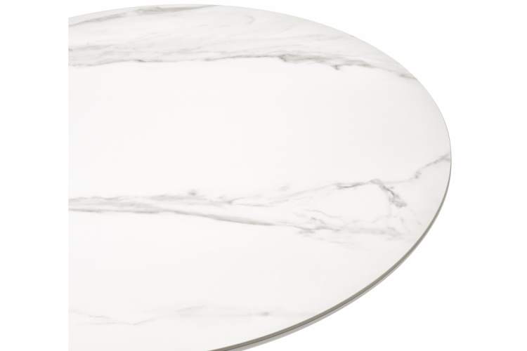 Керамический стол Тулип 90х73 белый мрамор / золото-4