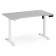 Компьютерный стол Маркос 140х80 светло-серый / белый