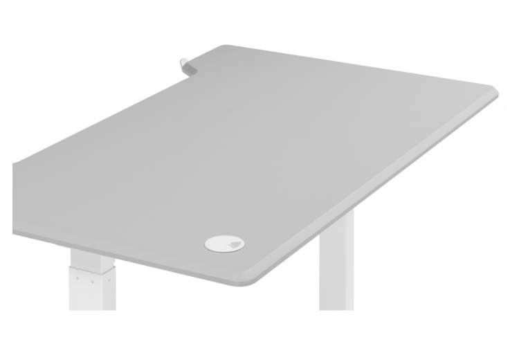 Компьютерный стол Маркос 140х80 светло-серый / белый-12