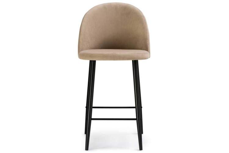 Амизуре бежевый / черный матовый Барный стул-1