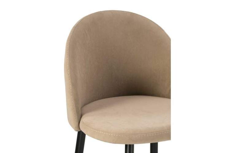 Амизуре бежевый / черный матовый Барный стул-4