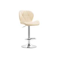 Барный стул Trio beige / chrome Барный стул Trio beige / chrome