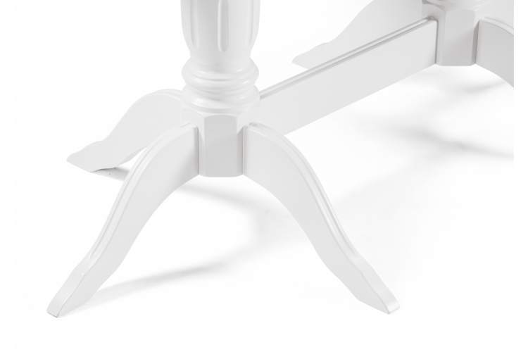 Стол деревянный Эритрин овальный белый-6