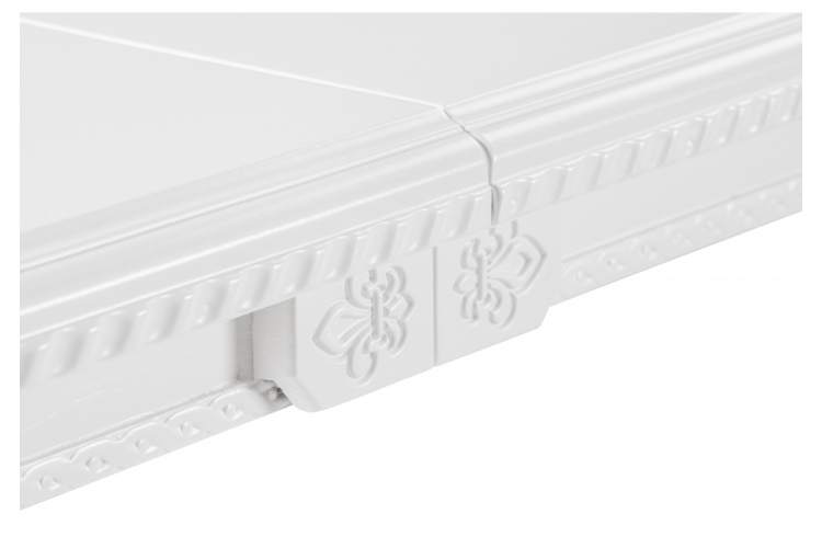 Стол деревянный Эритрин овальный белый-8