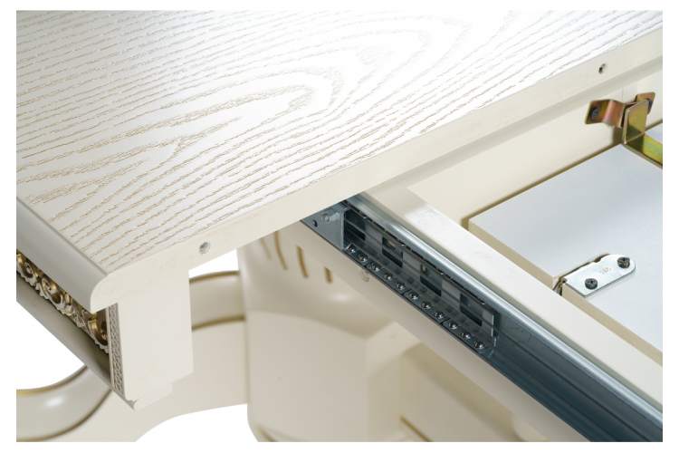 Стол деревянный Кассиль крем / золотая патина-6