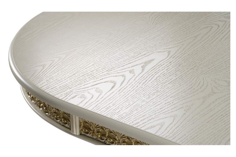 Стол деревянный Кассиль крем / золотая патина-7