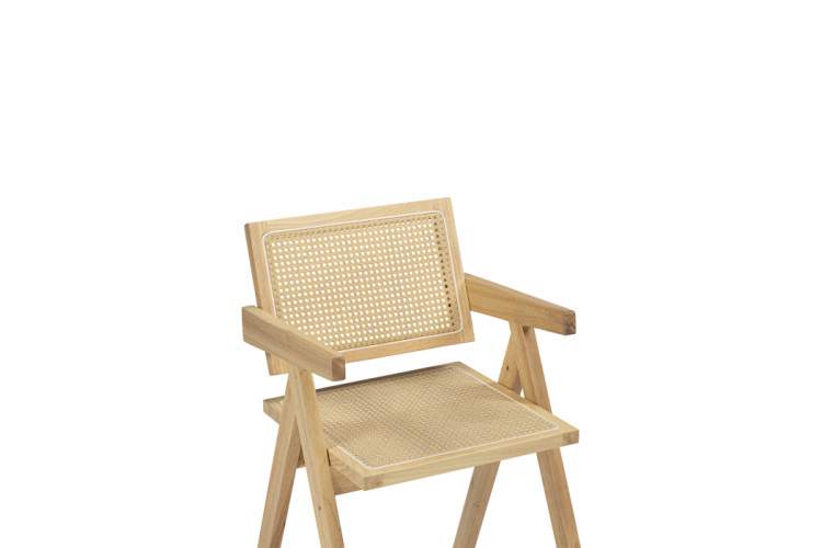 Стул деревянный Rattan wood-9