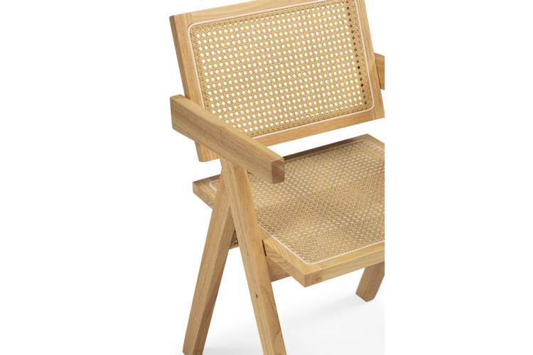Стул деревянный Rattan wood-10