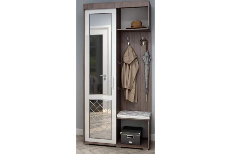 Прихожая Даин шимо темный / белый