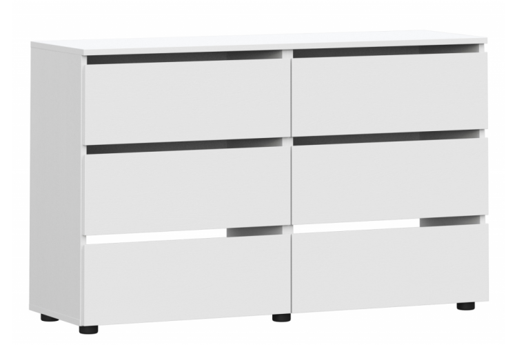 Комод Валенсия белый текстурный