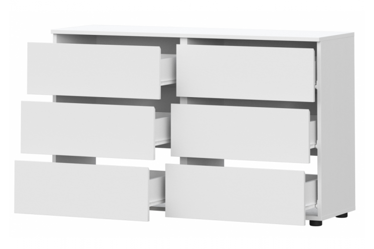 Комод Валенсия белый текстурный-9