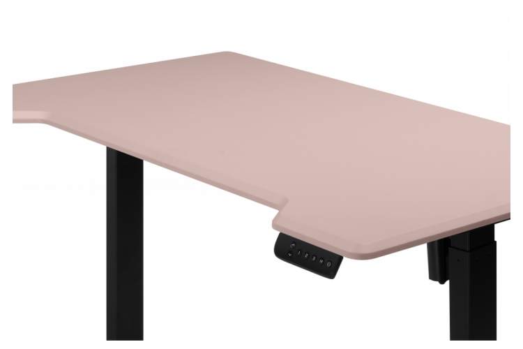 Компьютерный стол Маркос 140х80 розовый / черный-11