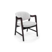 Стул деревянный Никсон ткань мешковина 9199-2 / цвет орех