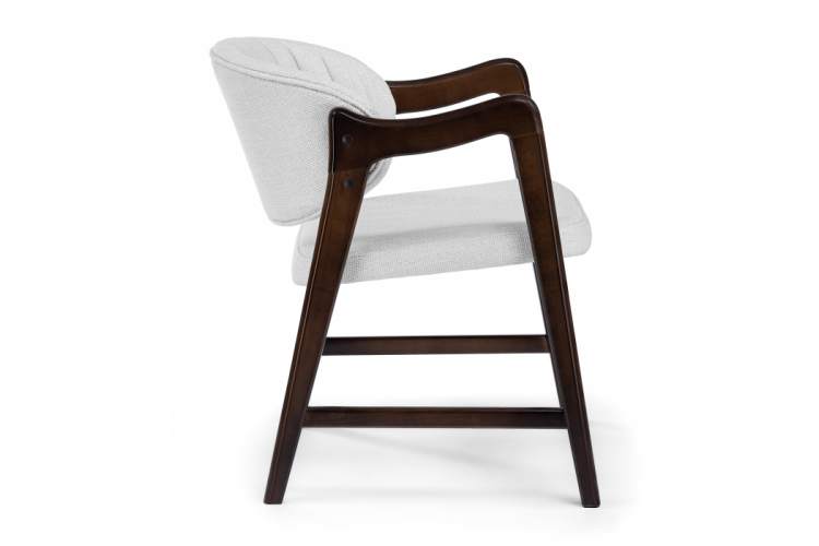 Стул деревянный Никсон ткань мешковина 9199-2 / цвет орех-8