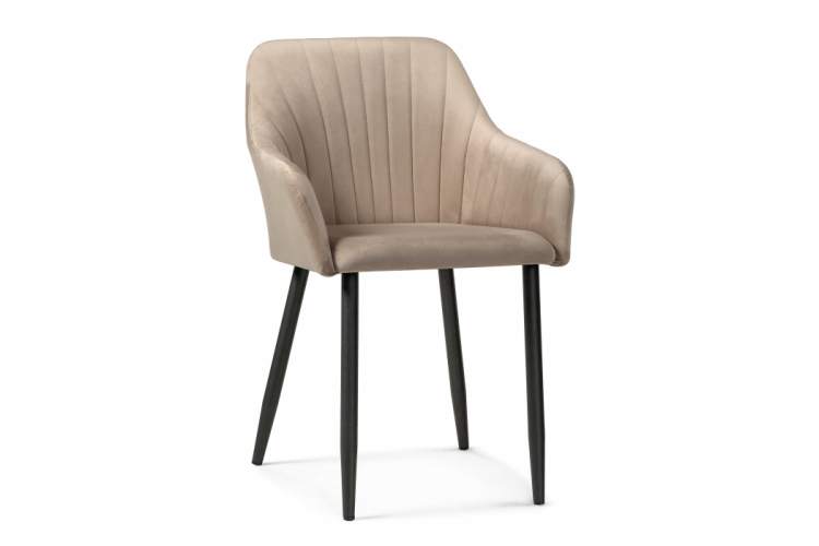 Стул на металлокаркасе Слэм бежевое / черное