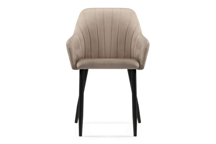 Стул на металлокаркасе Слэм бежевое / черное-2