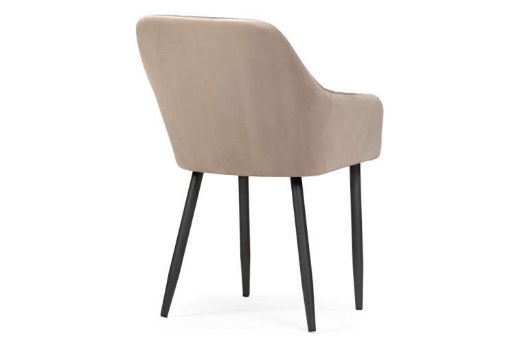 Стул на металлокаркасе Слэм бежевое / черное-4