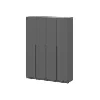 Шкаф Даиго четырехстворчатый графит серый