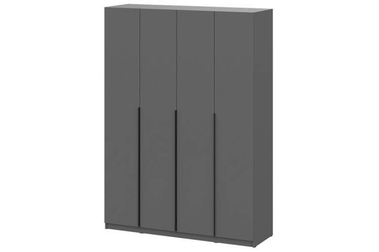 Шкаф Даиго четырехстворчатый графит серый