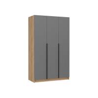 Шкаф Широн 1200 графит серый / дуб крафт золото