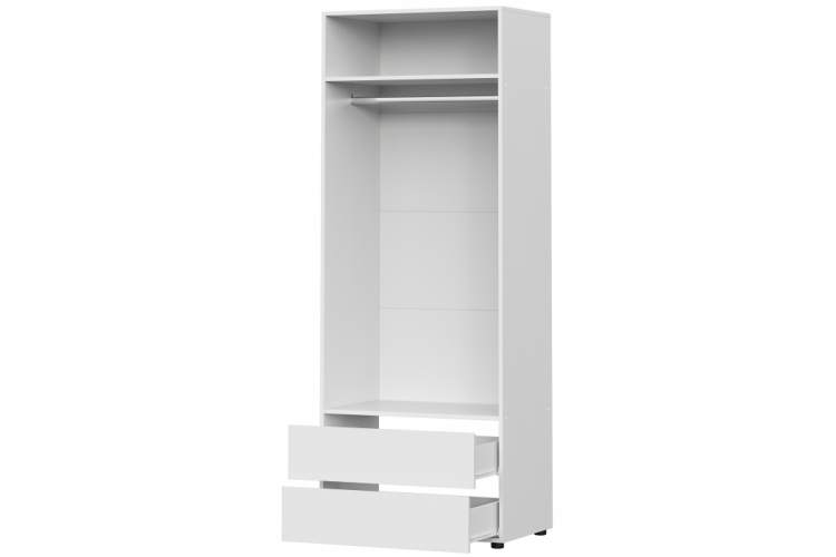 Шкаф двухстворчатый Валенсия белый текстурный-5