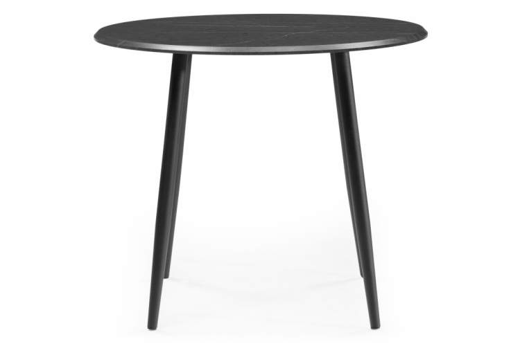 Стол деревянный Абилин 90 мрамор черный / черный матовый-2