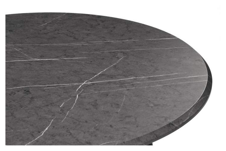Стол деревянный Абилин 90 мрамор черный / черный матовый-4