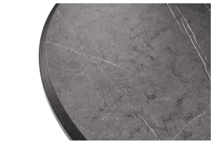 Стол деревянный Абилин 90 мрамор черный / черный матовый-5